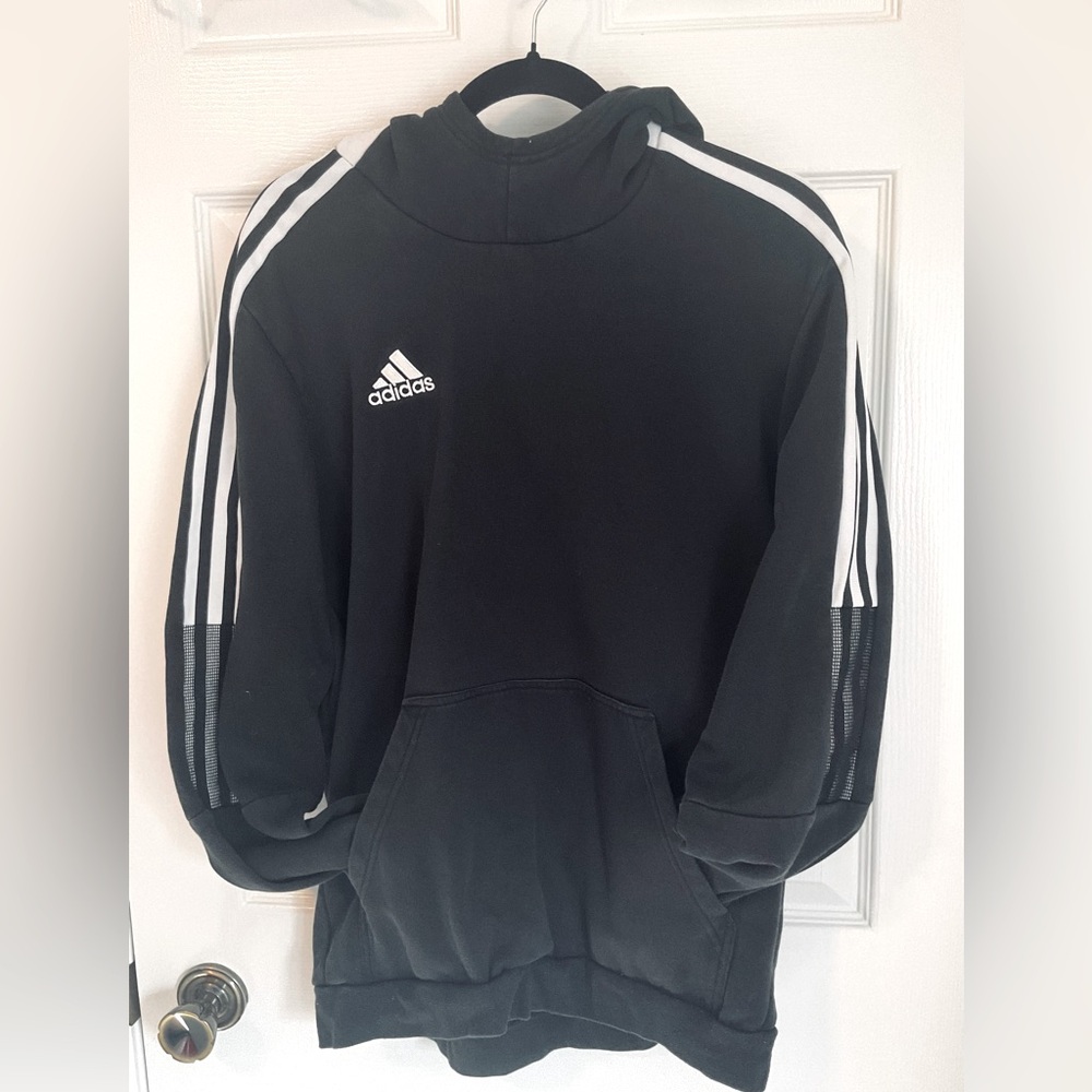 Men’s adidas large black and white hoodie